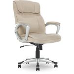 Serta 47911 Hannah Executive Office Chair Fawn Tan Linen