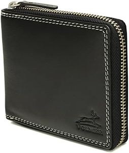 Cartera Negra De Cuero En Vertical Hombres Mujeres Fa.Volmer