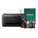 Sublishop Converted Sublimation Printer Epson EcoTank ET-2862 (Upgraded from ET-2814) Compatible - Plug and Print Starter Bundle