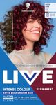 Schwarzkopf LIVE Intense Colour L75 Deep Red, Long-lasting Permanent Red Hair Dye, Extra Bold on Darker Hair, With Extra Colour Refresh Gloss