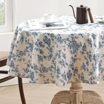 Aoztio Rustic Floral Round Tableclo