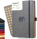 Dingbats* Wildlife Lined Journal Notebook A5 - Vegan Leather Hardcover - Ideal for Work, Travel, Writing - with Pocket, Elastic Closure & Bookmark