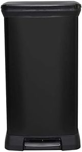 CURVER Kitchen Bin, Plastic, Black, 39 x 29 x 72 cm