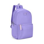 Genie Breezy 22L Lavender Backpack for Women & Girls with 15.6" Laptop Compartment | College bag for Women & Girls| 4 zips with Secret Pocket | Water Resistant Bags | Laptop Backpack for Women