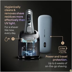 Braun Series 9 PRO+ Electric Shaver – Wet & Dry Foil Shaving
