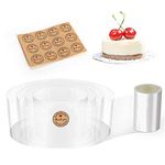 Cyimi Cake Collars 3.1 x 394inch, Acetate Rolls, Clear Cake Mousse Strips, Transparent Cake Rolls, Cake Acetate Sheets for Chocolate Mousse Baking Cake Decorating