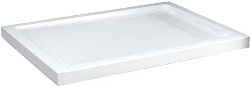 OVE Decors Anti-slip White Shower Base 48 x 32 in. with Side Hidden Drain