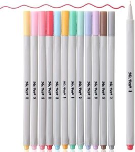 Mr. Pen- Fineliner Pastel Pens, 12 Pack, Pastel Colors, No Bleed Fine Point Pen, No Smudge Fine Tip Markers, Bible / Journal Pens, Drawing / Note Taking Pen