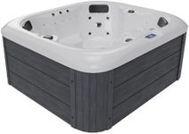 Jocisland 4 Person Outdoor Hot Tub with 23 Stainless Steel Jets, Acrylic