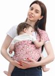 GOTOriri Baby Wraps Carrier, Ring Sling Baby Sling Carrier Newborn to Toddler, Multifunctional Infant Carrier Adjustable Shoulder Strap Lightweight Breathable Air-Mesh Fabric for Water(Safari Pink)