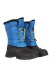 Mountain Warehouse Whistler Kids Snow Boots - Snowproof, Warm, Breathable Childrens Winter Boots, Durable & High Traction Soles - Ideal For Walking & Daily Use Bright Blue Kids Shoe Size 13