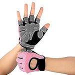 WIFUN 2 Pcs Weight Lifting Gloves Breathable Gym Gloves with Wrist Support Workout Training Gloves for Men Women Training,Exercise, Fitness,Cycling