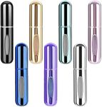 LINKPEACE Portable Mini Refillable Perfume Atomizer Bottle Refillable Spray, Atomizer Perfume Bottle, Scent Pump Case, Perfume Atomizer Refillable Travel (Bright, 7 Pcs)