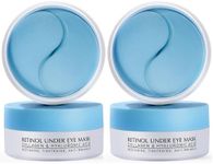 Enaskin Naturals Under Eye Patches for Dark Circles: 60 Pairs Retinol Collagen Eye Gels Mask - Reduce Wrinkles Puffy & Bags - Skin Treatment Pads - Anti Aging Moisturizer For Women (Blue 2 Pack)