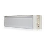 Xfort MailPlate Surround 10" Letterplate White, Premium Draught Proof Postal Letterbox, Telescopic Sleeved Letter Box for Wooden, Composite and uPVC Midrail Doors with 40-80mm Door Thickness.