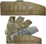 FieldTEQ Rifle Cases - Heavy-Duty, Waterproof Nylon, Shoulder Strap & 5 Tool Pouch Soft Rifle Case - Airsoft Gun Case