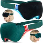 Medi Grade Heated Eye Mask for Dry Eyes with Cold Gel Therapy - 2-in-1 Microwave Activated Warm Eye Compress and integrated Migraine Relief Cooling Eye Mask - Blepharitis Eye Mask for Puffy Eyes Styes