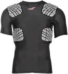 Zoombang Intergrated Rib and Shoulder Combo Protection Short Sleeve Shirt, Black, Medium