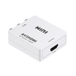 RCA AV to HDMI HD Converter Composite CVBS Audio Video Adapter Wii NES SNES Video Converter AV2HDMI Converter Box with Mini USB Charging Cable