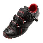 Santic Cycling Shoes Road Cycling Riding Shoes Road Bike Shoes with Buckle- Roadway Black