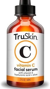 TruSkin Vitamin C Serum For Face – Anti Aging Face Serum with Vitamin C, Hyaluronic Acid, Vitamin E – Brightening Formula – Improve Appearance of Dark Spots, Tone, Fine Lines & Wrinkles, 2 Fl Oz