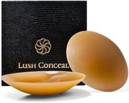 Lush Conceal Silicone Adhesive Nipple Cover, Espresso, C Medium