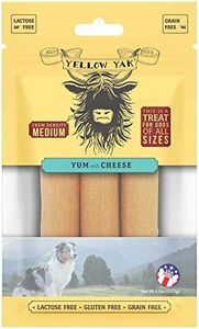 Yellow Yak Yum Cheese Medium Density Chew Dog Treat, 3 PCE
