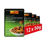 Lee Kum Kee Rich & Savoury Noodle Stir Fry Sauce, Hong Kong Style, 50 g (Pack of 12)