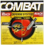 Combat Max Defense System Brand, Small Roach Killing Bait and Gel, 12 Count