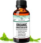 Essential Oil Breathe Blend for Diffuser, Humidifier, Aromatherapy & Rub with Peppermint & Eucalyptus Oils | for Headache, Allergy & Congestion