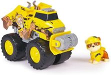 PAW Patrol: Rescue Wheels Rubble’s Bulldozer, Toy Truck with Vehicle Transformation and Collectible Action Figure, Kids Toys for Boys & Girls Ages 3+