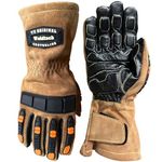 Cestus Weldtech TX, Impact Welding Gloves, Gel Padded Palm, Anti Vibration Gloves, EN388 2243 (Large)