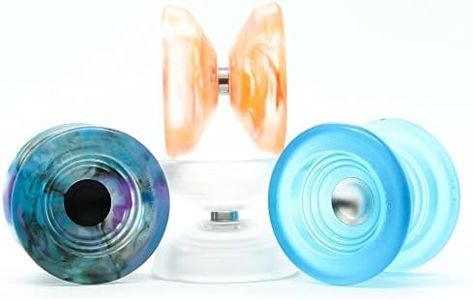 YoyoFactory Atom Smasher Yo-Yo - Blue (Advanced YoYo, Finger Twist and DNA Tricks, Cord and Instructions Included)