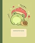 Composition Book: Cute Frog With Mu