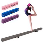 SPOTRAVEL 7FT Folding Gymnastic Beam, Portable Floor Balance Beam with Carrying Handles and Anti-Slip Base, Extra Firm Gymnastic Equipment for Toddlers, Gymnasts & Cheerleaders (Grey)