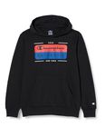 Champion Children and Teenager's Legacy Graphic Shop B-Ultralight Powerblend Fleece Hooded Sweatshirt, Nero, 13-14 Years