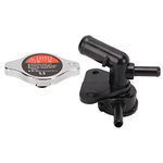 Radiator Filler Neck Cap Set, ABS Car Cooling Filler Radiator Cap Set LFB7 15 17YF LFB7 15 17YA Replacement Car Modification Part Fit for Mazda 5 2006-2010