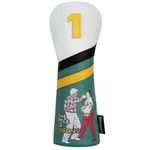 WONXISEN Golf Club Headcover for Drivers Funny Style Premium Leather Golf Headcovers Set with Embroidery Tags TPIW(1)