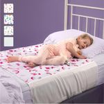 IMPROVIA® Toddler Bed Wetting Pad – 2 Pack 34x36 Waterproof Mattress Protector with Tuckable Wings – Ultra Absorbent, Fast Drying, Non-Slip Washable Underpad for Kids & Potty Training – Unicorn Design