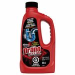 Drano Max Gel Drain Clog Remover and Cleaner, Unclogs and Removes Blockages from Showers and Sinks, 900mL