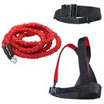 YNXing Load Strength Training Set Explosive Power Training Resistance Rope Enhance Strength Speed and Muscle … (3m Kit)