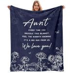 Aunt Gifts, Gifts for Aunts from Niece Nephew, Aunt Blanket, Aunt Birthday Gifts, Gifts for Aunt, Best Aunt Ever Gifts, Blanket for Aunt, Aunt Gifts for Mothers Day, to My Aunt Throw Blankets 50"x60"