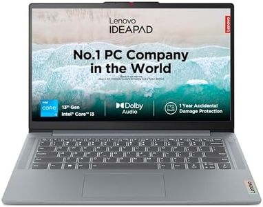 Lenovo IdeaPad Slim 3 Intel Core i3-1305U 14" (35.5cm) FHD IPS 300 Nits Thin & Light Laptop (8GB/512GB SSD/Win 11/Office 2021/Alexa Built-in/3 Month Game Pass/Arctic Grey/1.37Kg), 82X60013IN
