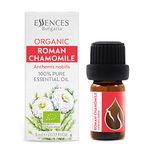 Essences Bulgaria Organic Roman Chamomile Essential Oil 1/6 Fl Oz | 5ml | Anthemis nobilis | 100% Pure and Natural | Undiluted | Therapeutic Grade | Family Owned Farm | Steam-Distilled | Non-GMO