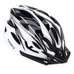 TOONEV Cycling Bike Helmet, CPSC Safety Certified - Integrally Sport Mountain Bicycle Ride Adjustable Lightweight Helmet for Men Women Adult - Suitable for Head Circumference 58-62 cm (Black White)