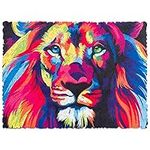 WOOSAIC Original Wooden Jigsaw Puzzles - Hologram Lion, 250 pcs, 11.8"x8.7", Beautiful Gift Package, Unique Shape Best Gift for Adults and Kids