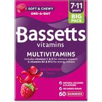 Bassetts Vitamins 7-11 Years Raspberry Flavour Multivitamins 60 Gummies