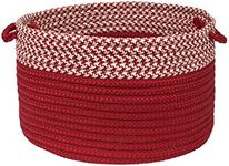 Houndstooth Dipped Basket Colonial Mills, 18 by 12-Inch, Red