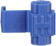 3M(TM) Scotchlok(TM) Electrical IDC 560B-BOX, Double Run or Tap, Flame Retardant, Blue, 18–16 AWG (Solid/Stranded), 14 AWG (Stranded), (Pack of 100)