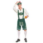 Spooktacular Creations Men’s German Green Oktoberfest Costume Set for Halloween Dress Up Party and Beer Festival (Large)